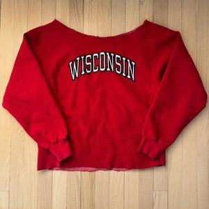 Red Wisconsin Sweatshirt